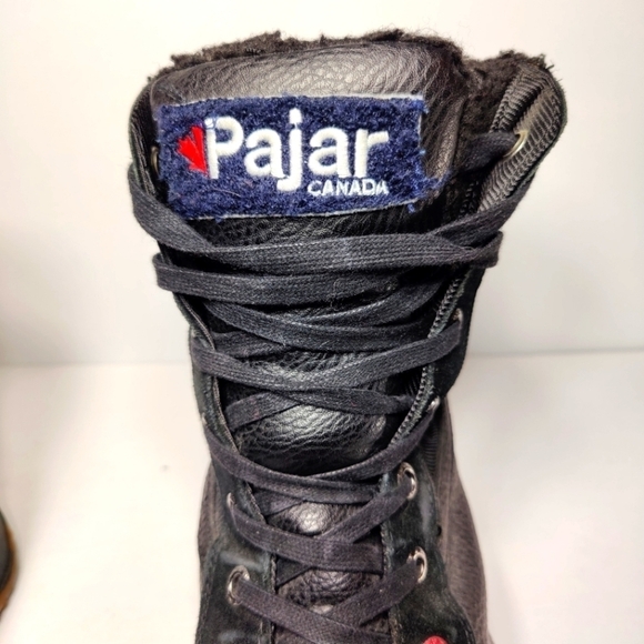 Pajar Canada trooper Waterproof Winter Fur Lined Black Red Men's Boot Sz 11-11.5 - Picture 5 of 11